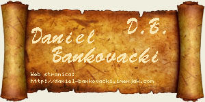 Daniel Bankovački vizit kartica